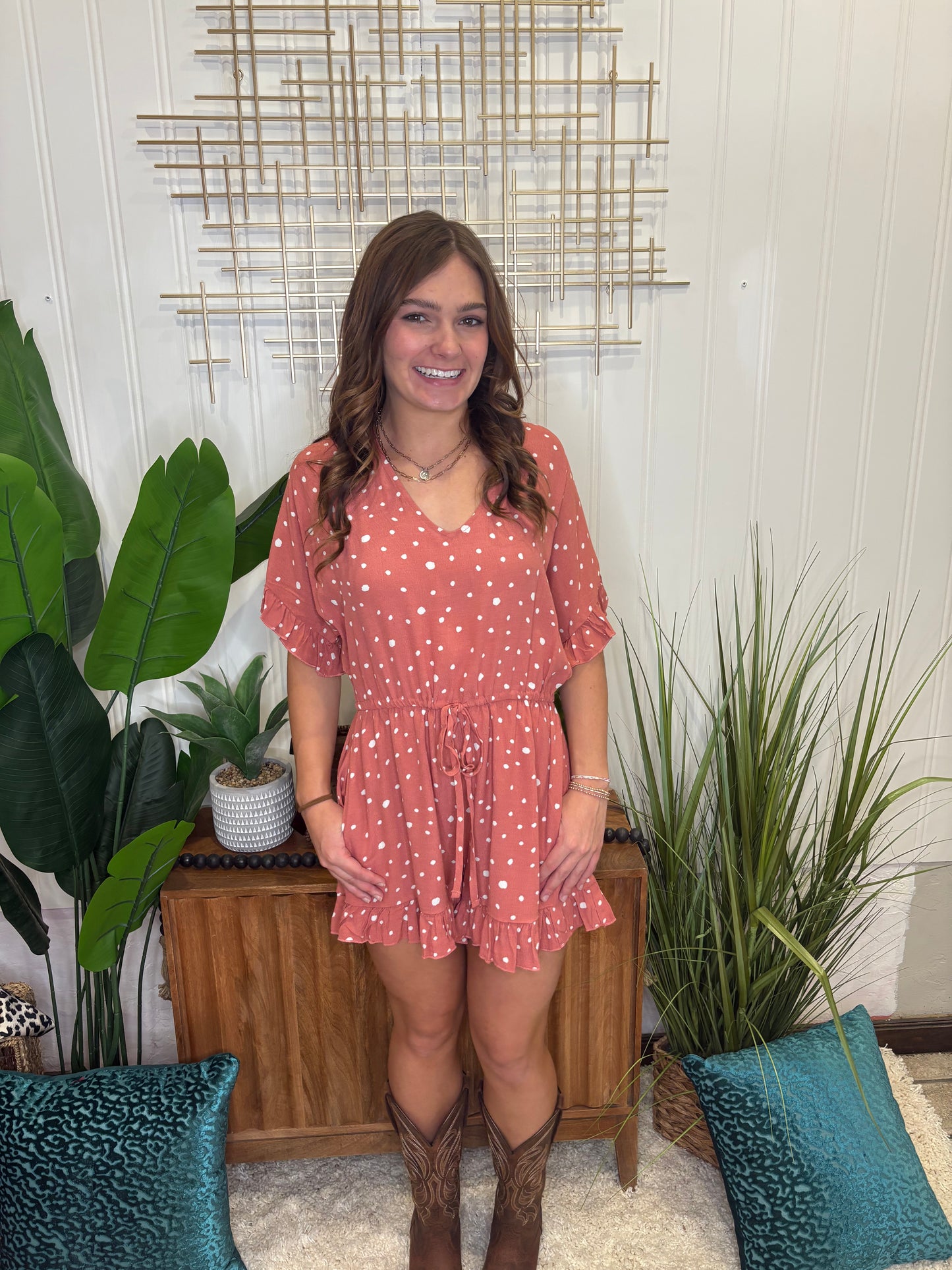 Coral Romper