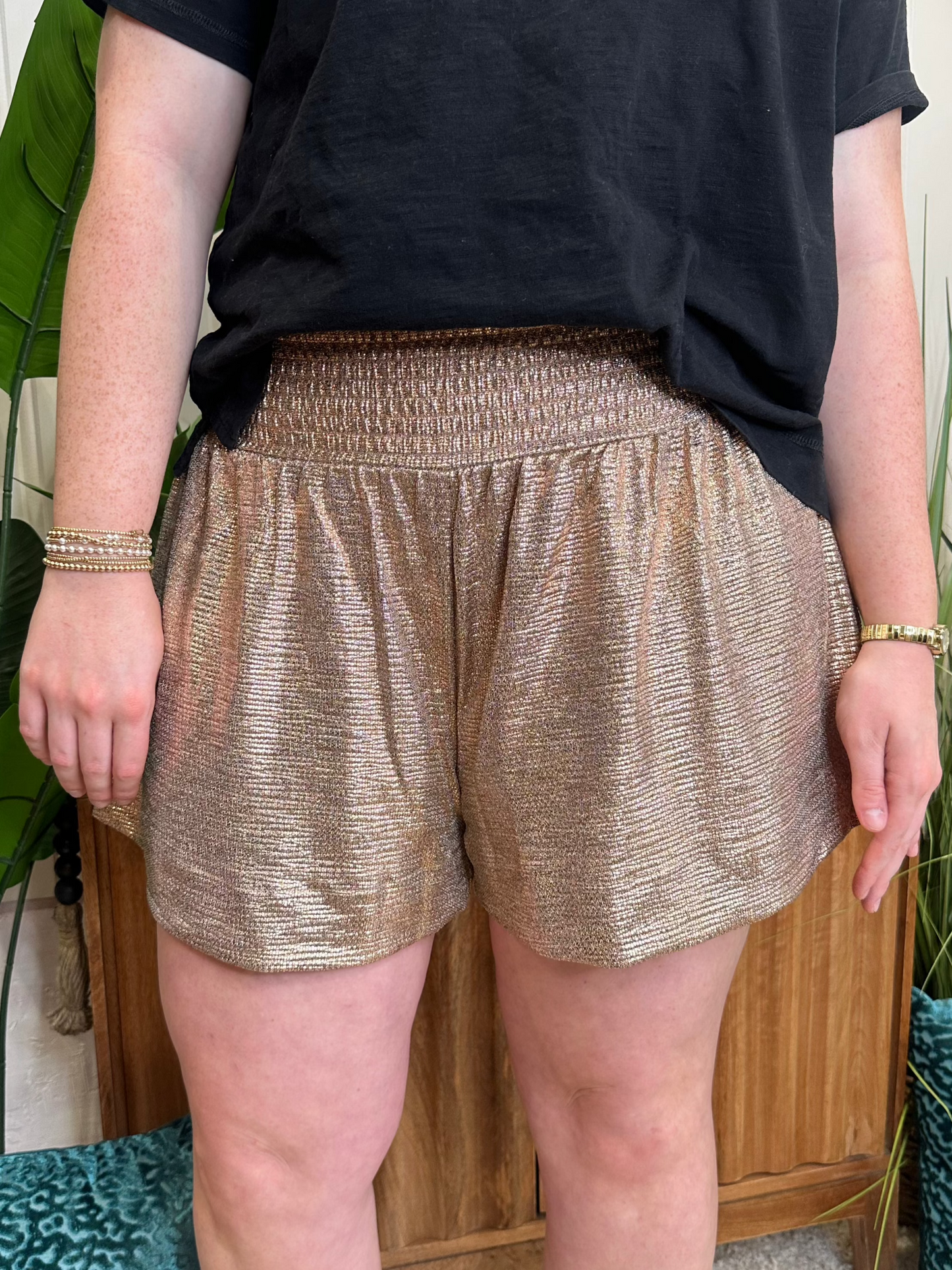 Copper Shimmer Shorts