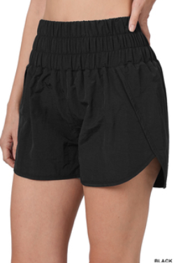 Black active shorts