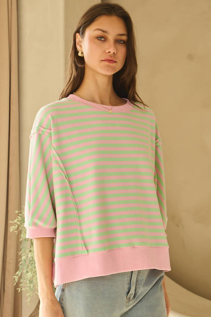 Striped Knit Top
