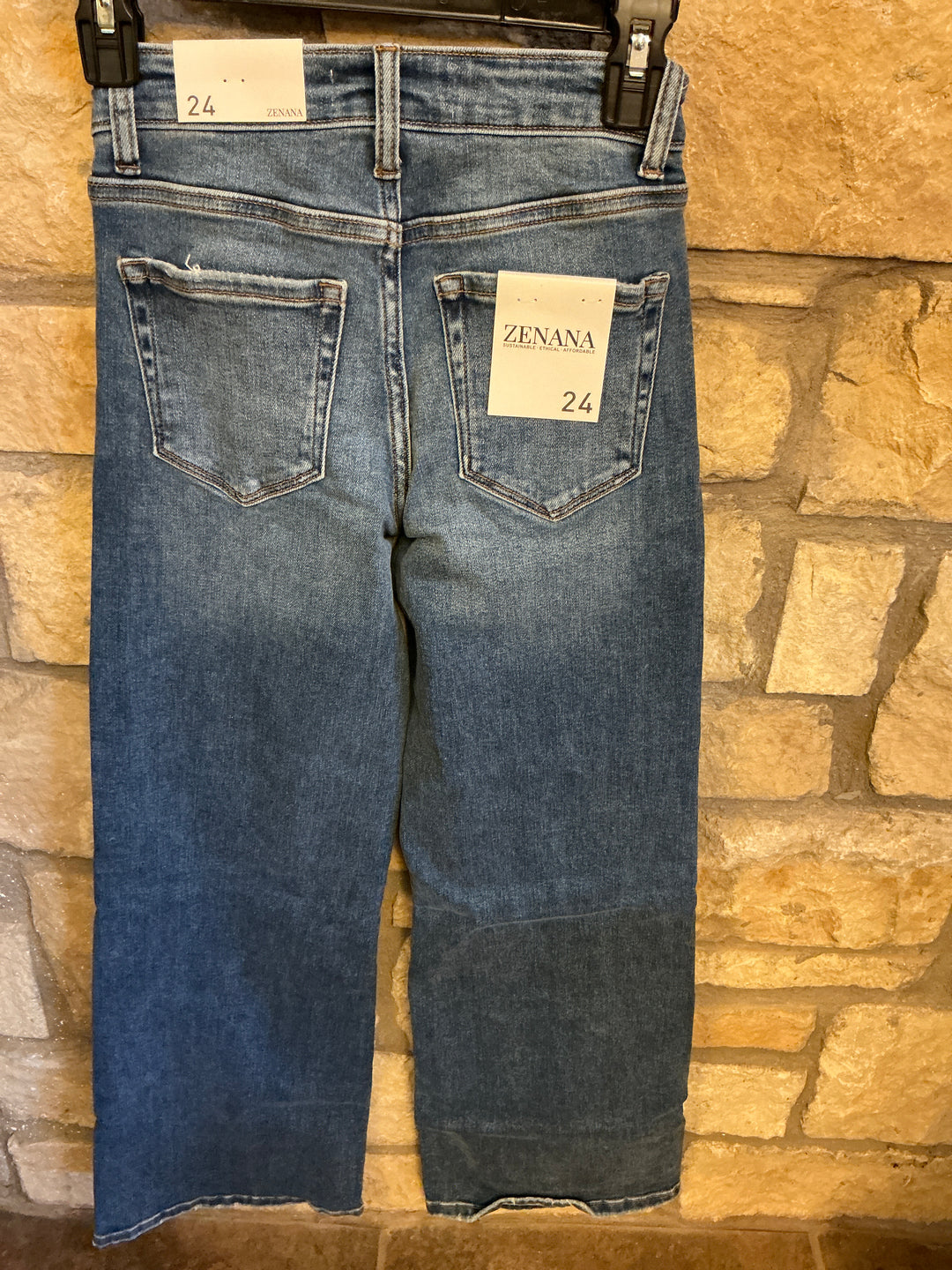 Zenana Mid Rise Medium Wash Jean