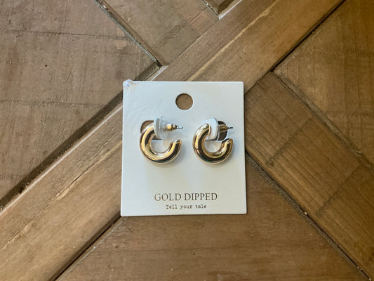 Gold Chunky hoops