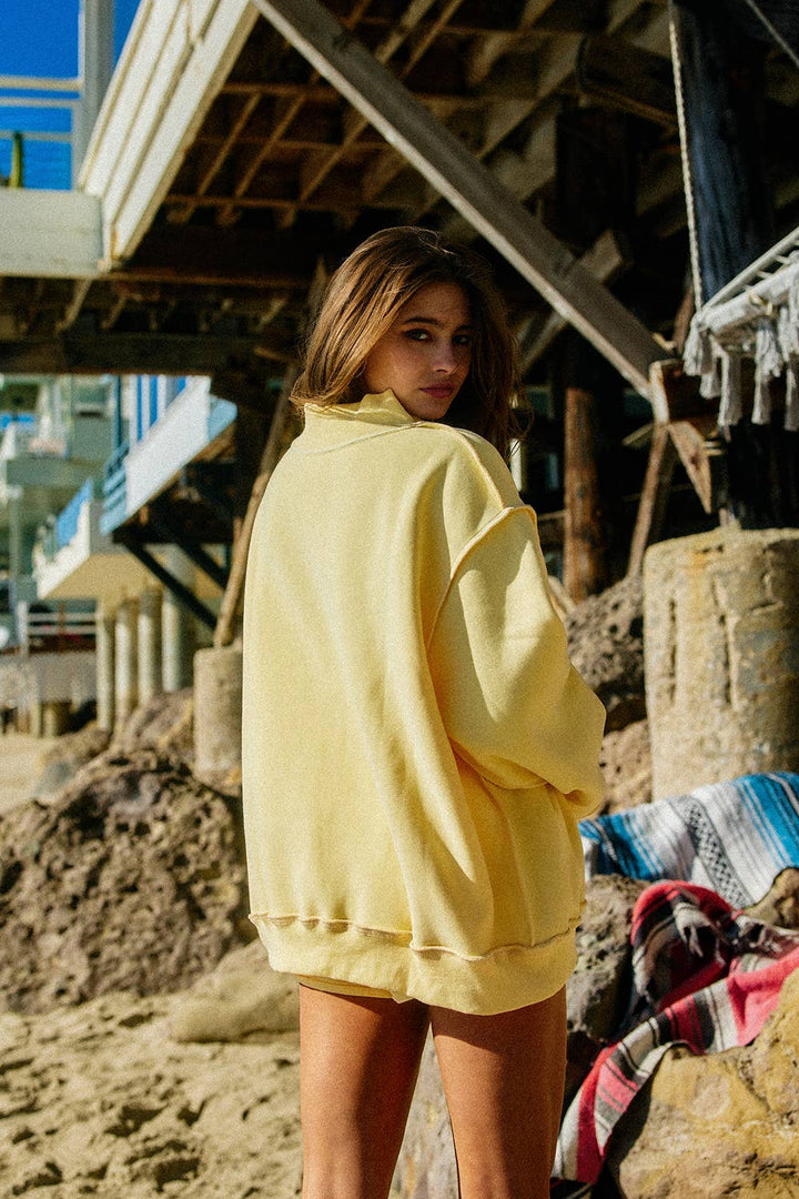 DILLYDALLY2 | Reversible Mockneck Sweatshirt
