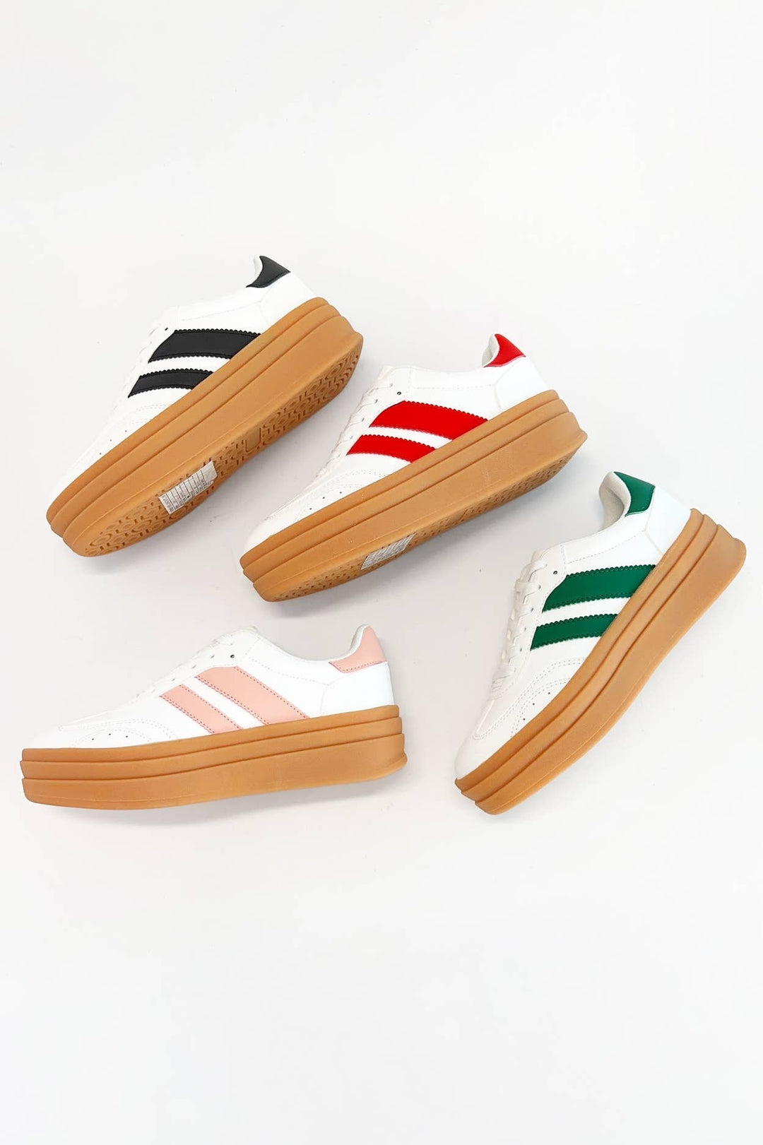 TOPPING-03 DOUBLE STRAP DESIGN PLATFORM SNEAKERS