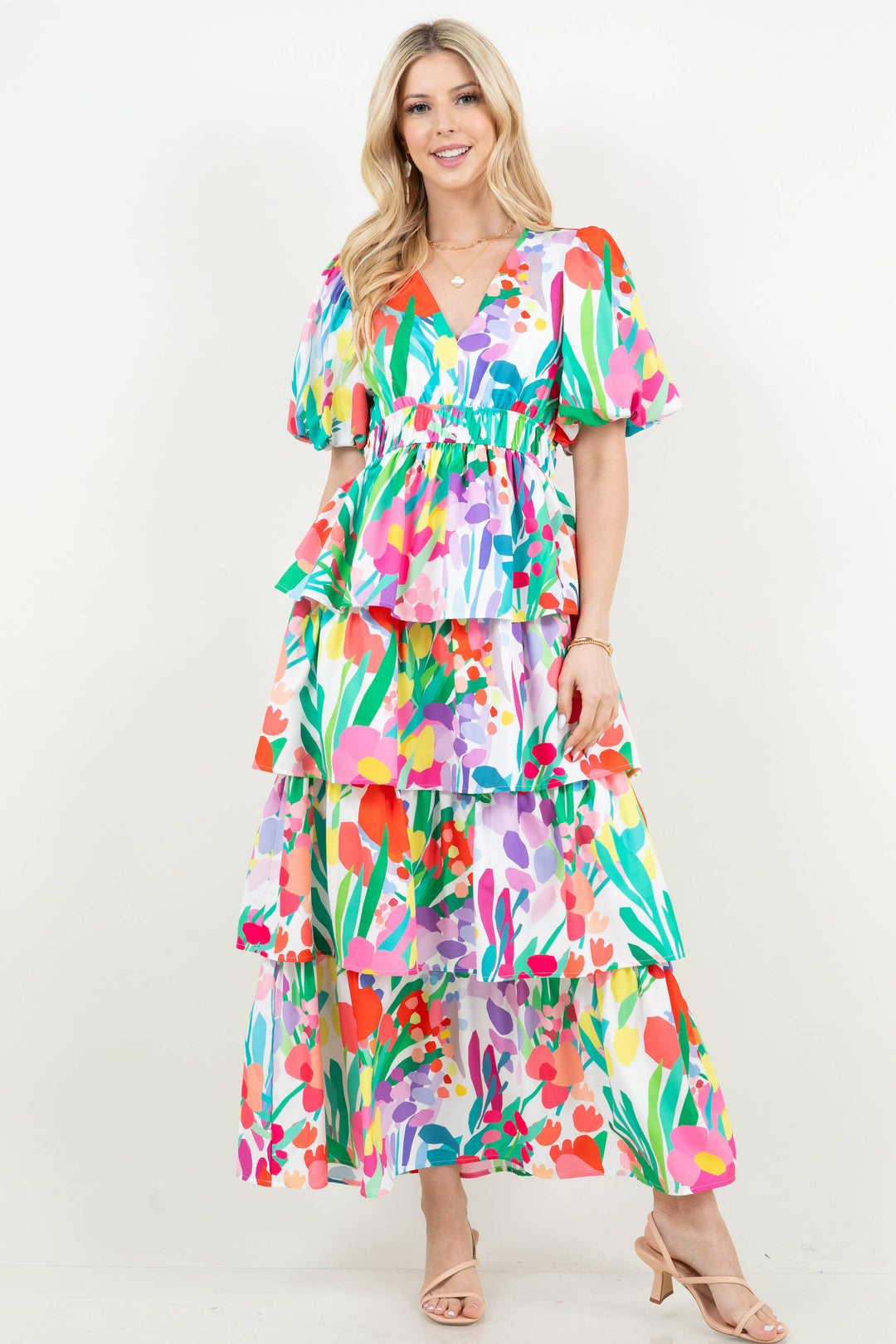 Floral Tiered Dress