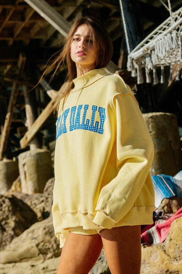 DILLYDALLY2 | Reversible Mockneck Sweatshirt