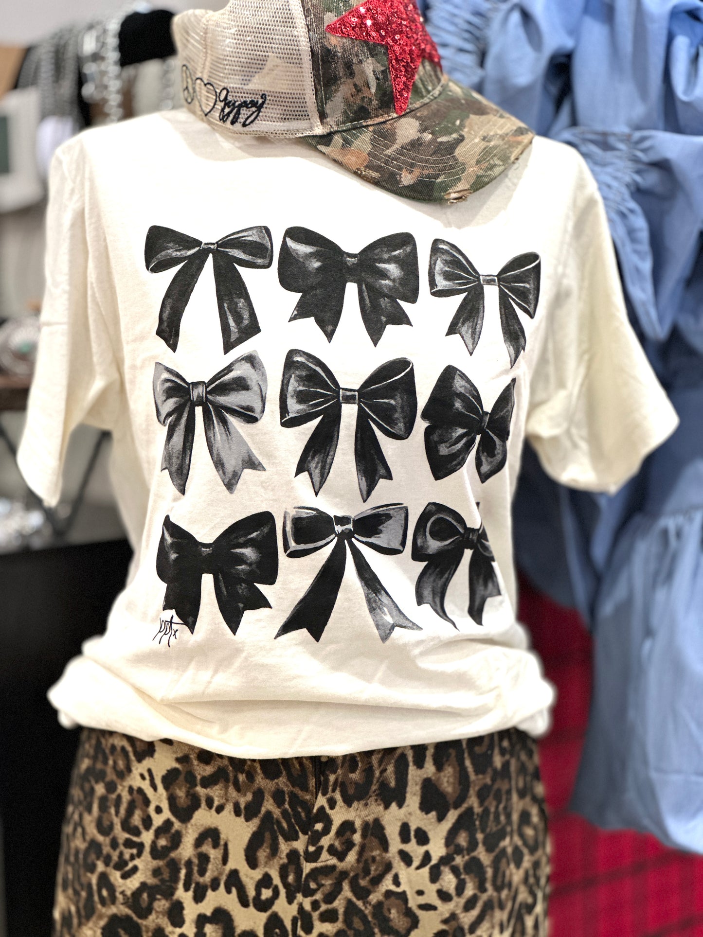 Black Bow Tee