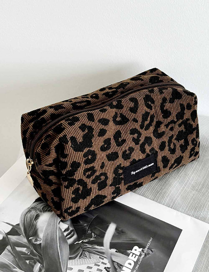 Leopard Print Cosmetic Bag