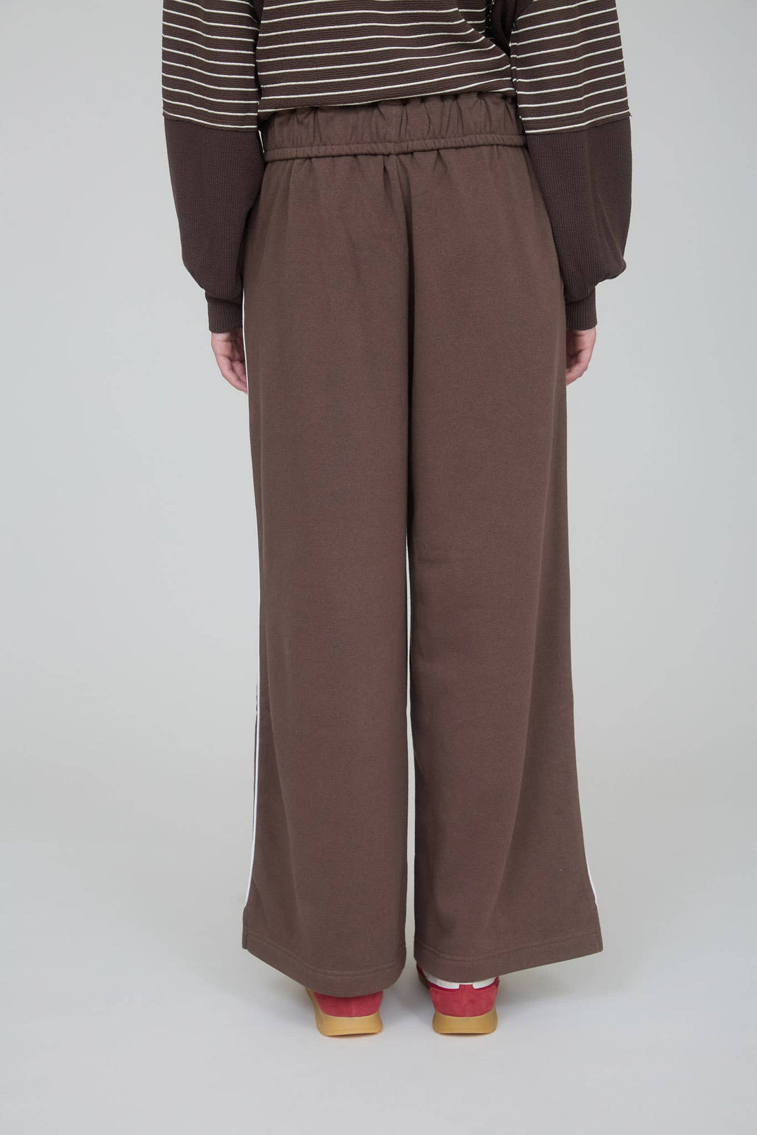 FOLD OVER DRAWSTRING WAIST WIDE LEG LOUNGE PANTS