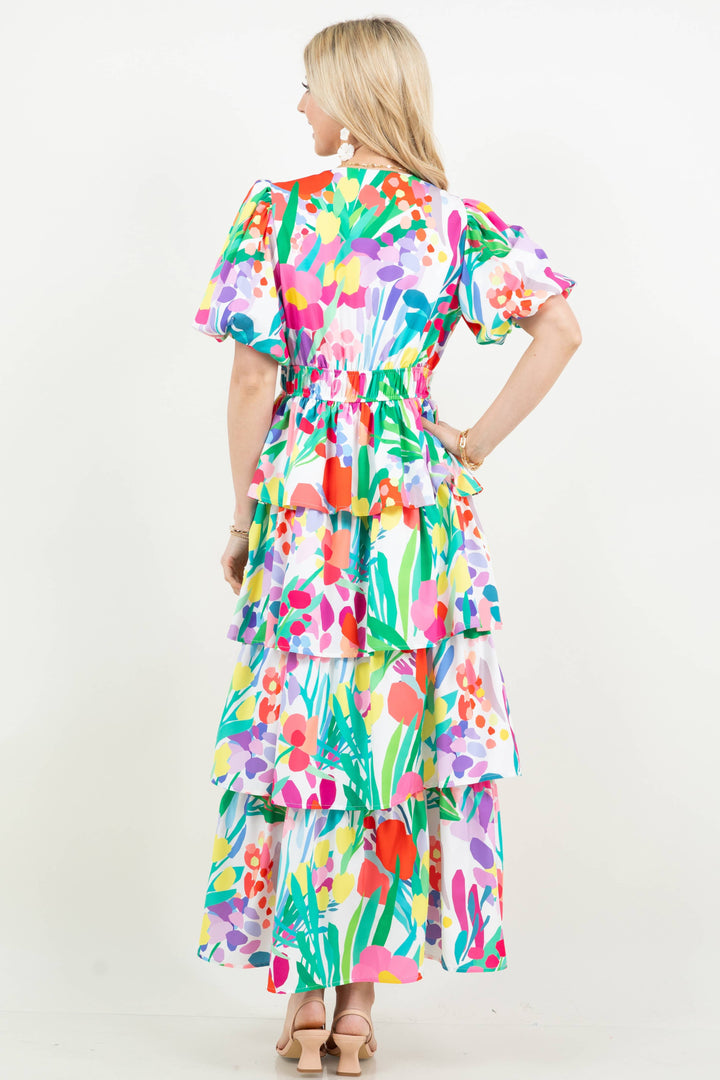 Floral Tiered Dress