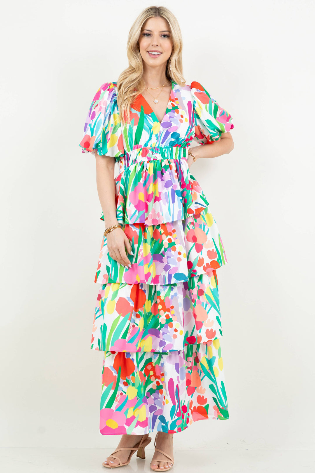 Floral Tiered Dress