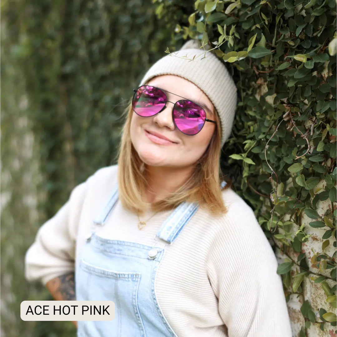 Unisex Aviator Sunglasses – Polarized Hair-Friendly Favorite