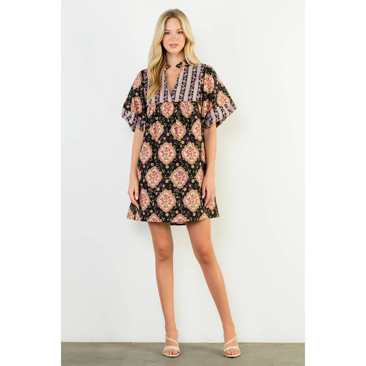 Puff Sleeve Floral Dress