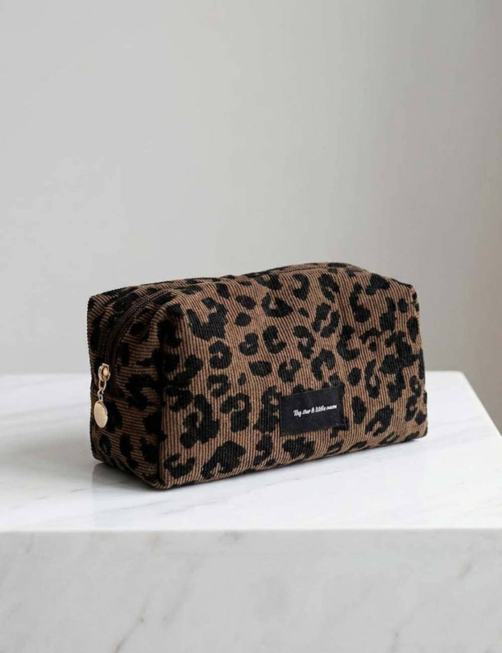 Leopard Print Cosmetic Bag