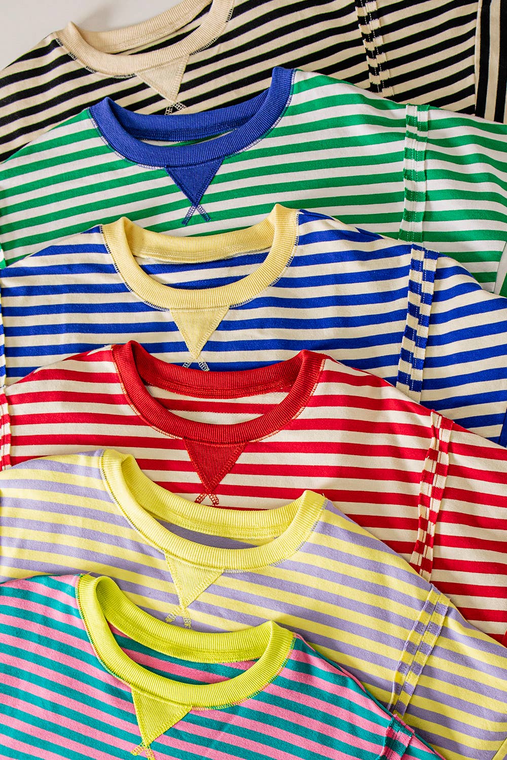 Oversized Stripe Casual Knit Top