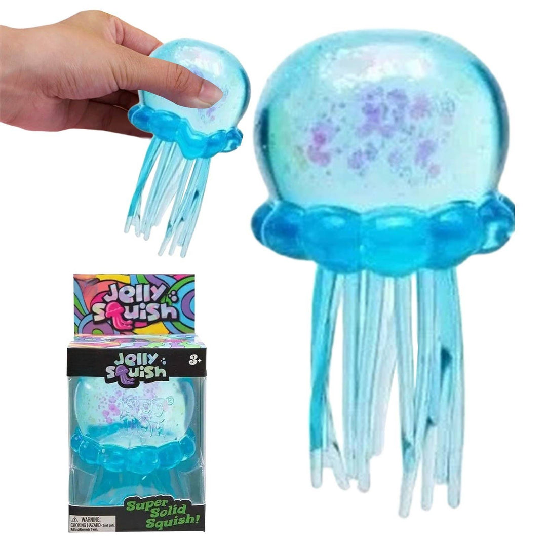 Nice Cube and Jellyfish Squishy Sensory Stress Relief Toys in Box Squeeze Fidget Toy