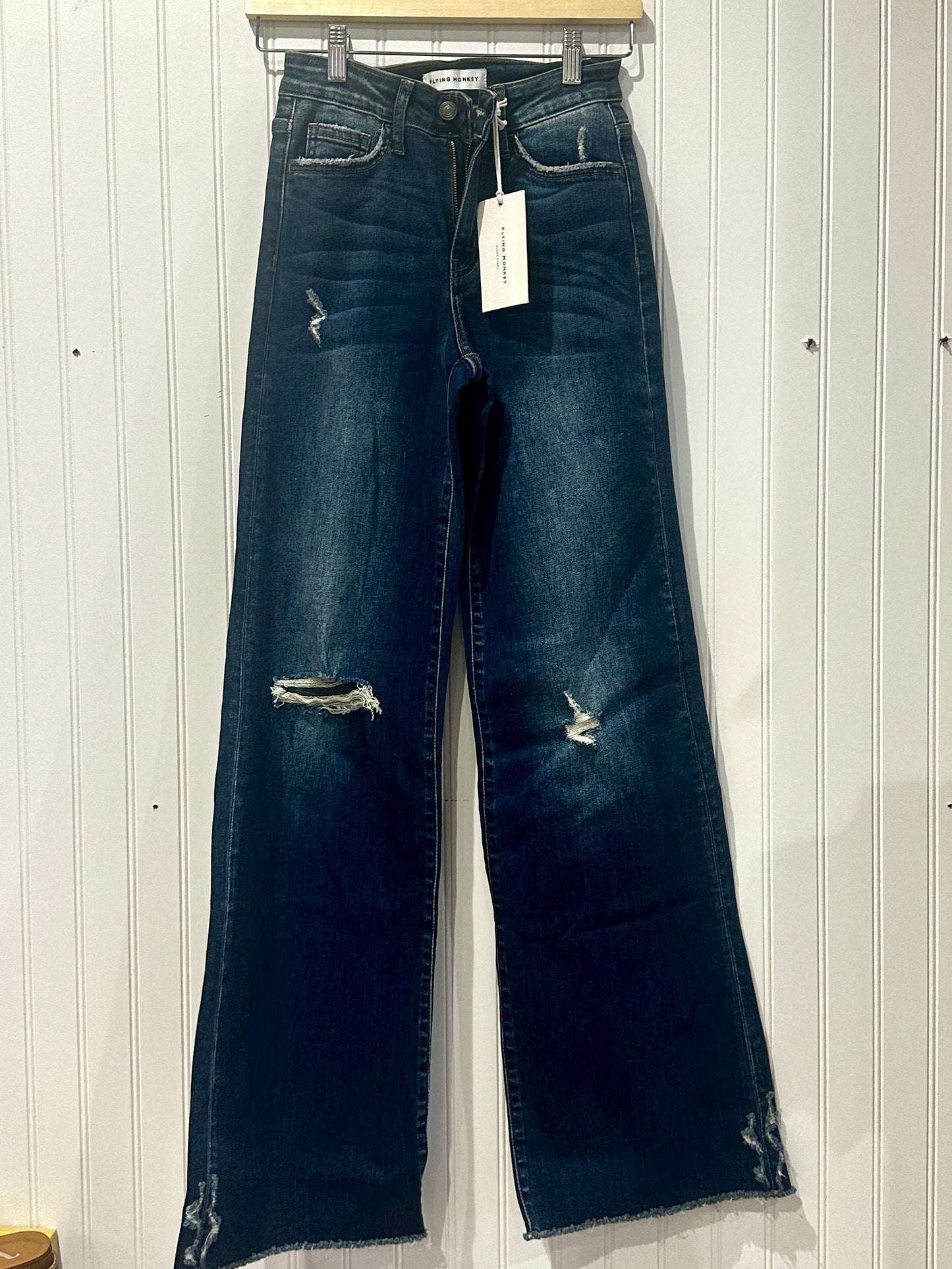 Flying Monkey Dark Wash Wide Leg Jeans