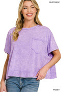 Acid Washed Oversized Top