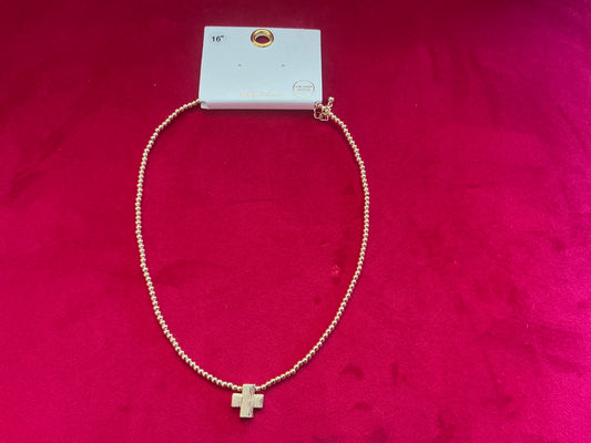 Small beaded necklace with charm