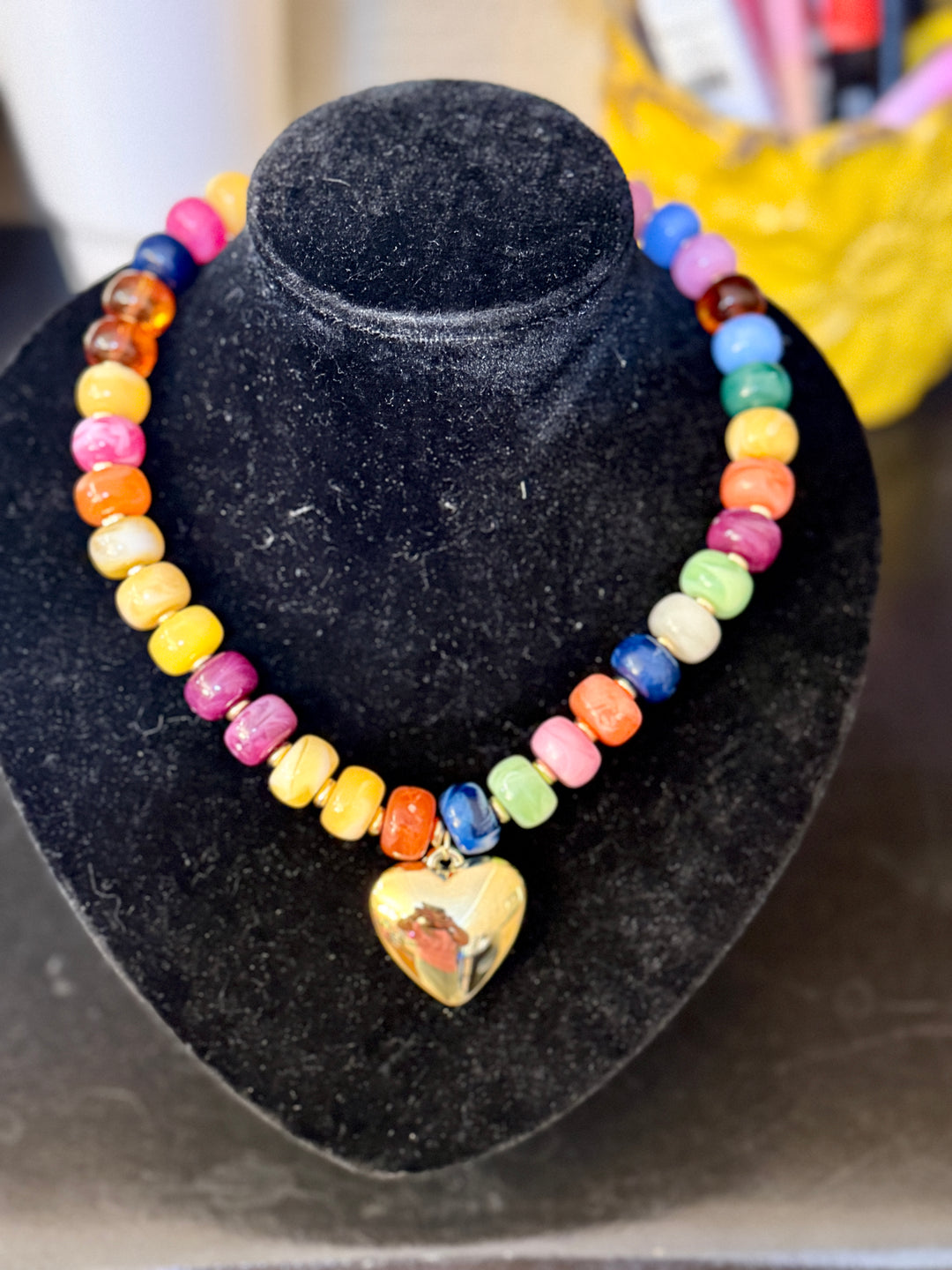 Beaded Heart Necklace
