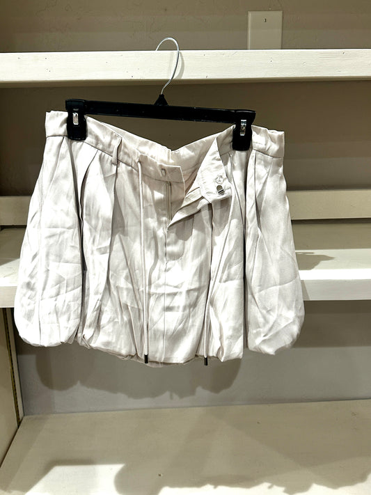 Tan Balloon Hem Skirt