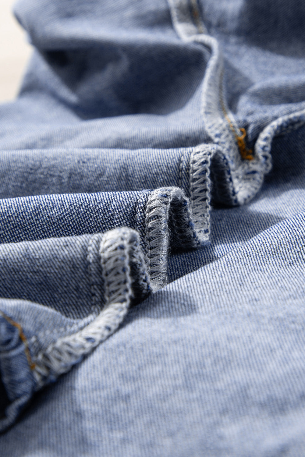 3/4 Sleeve Denim Blouse
