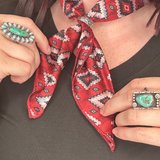 Red mini wild rag