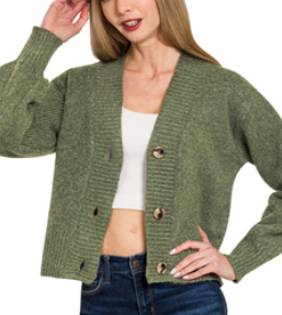 button front sweater cardigan