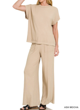 Ribbed Pant Set