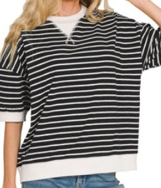 Cuffed StripedTop