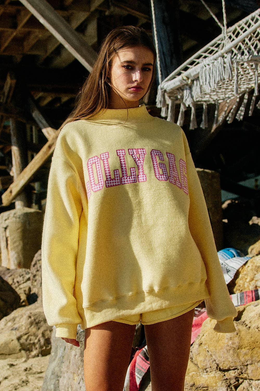 DILLYDALLY2 | Reversible Mockneck Sweatshirt