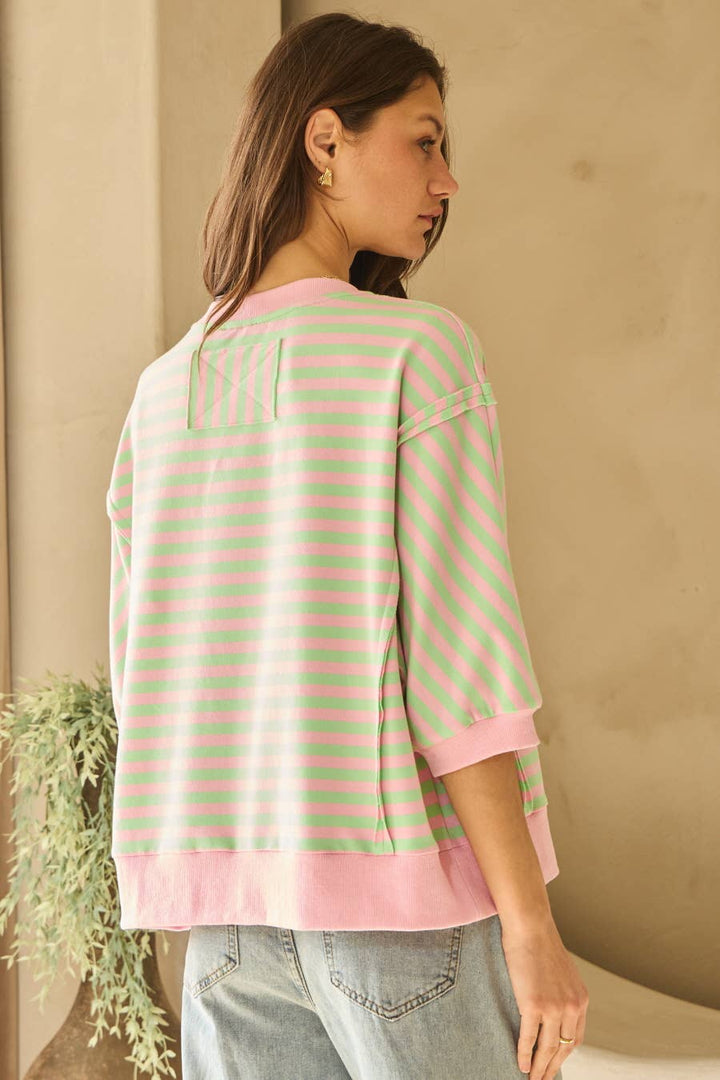 Striped Knit Top