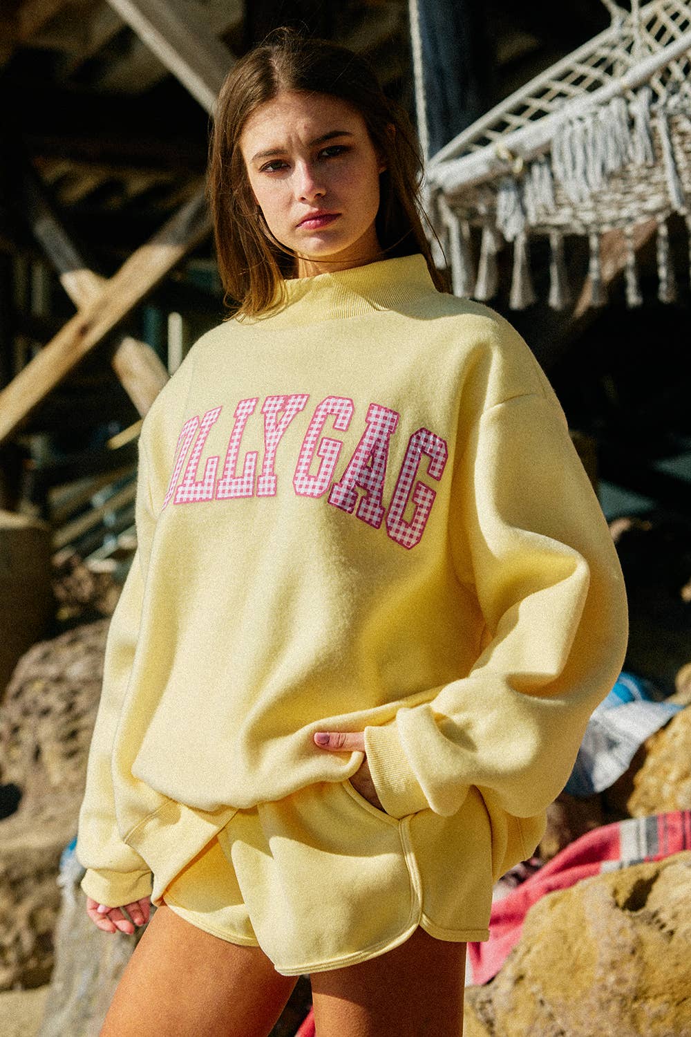 DILLYDALLY2 | Reversible Mockneck Sweatshirt