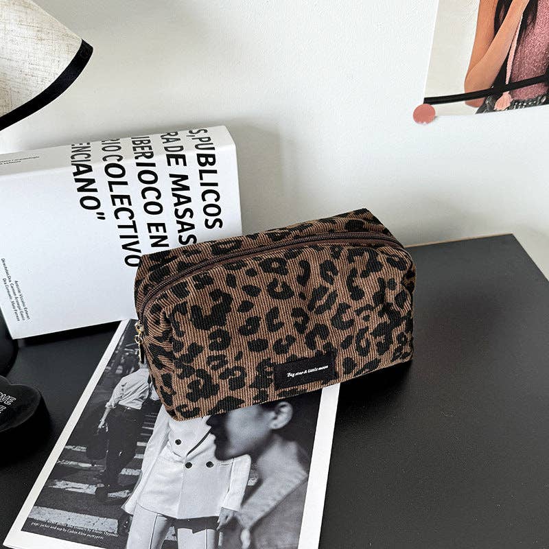 Leopard Print Cosmetic Bag
