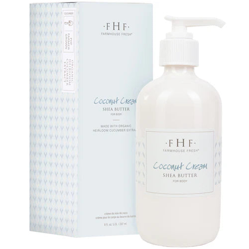 Coconut Cream Shea Butter Cream Pump Top 8 oz