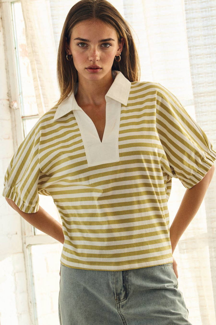 Striped Pullover Top