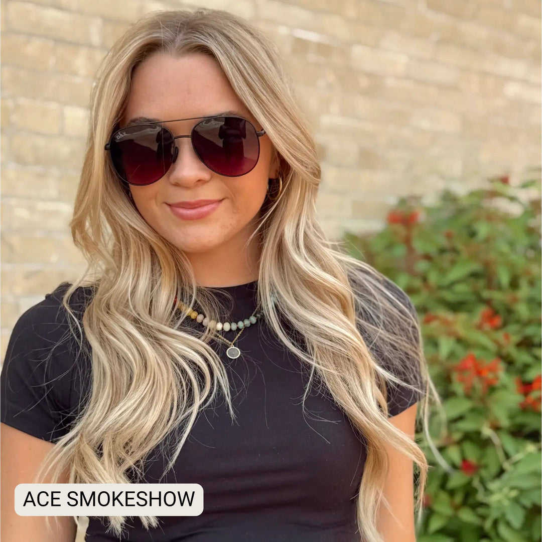 Unisex Aviator Sunglasses – Polarized Hair-Friendly Favorite