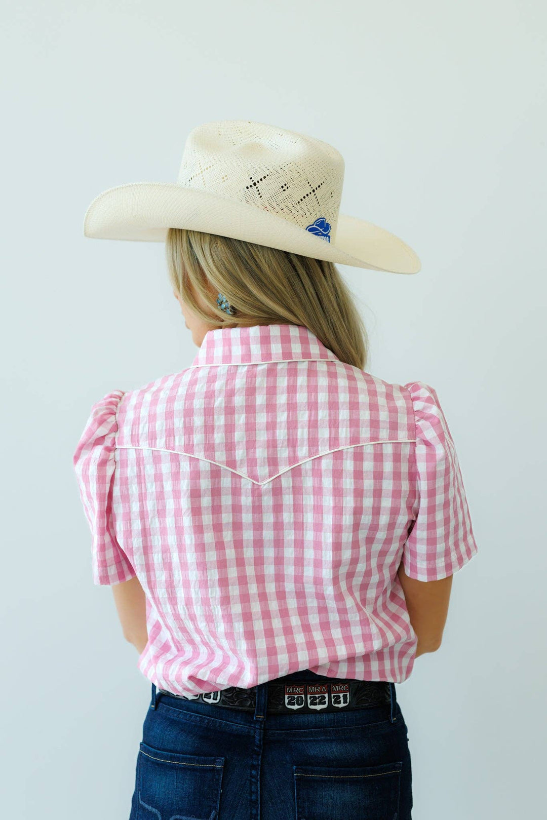 Pearl Snap, PInk Gingham