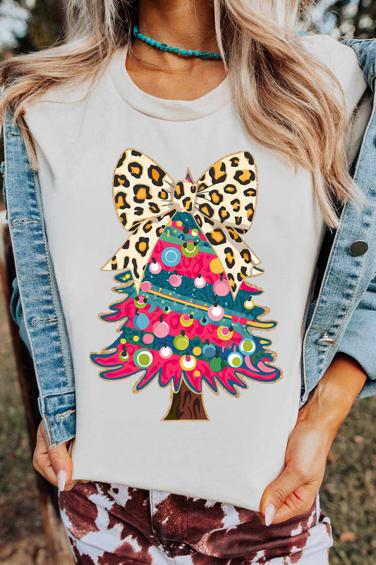 Leopard Bow Tree Top