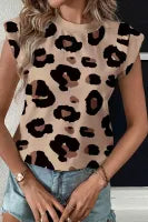 Leopard Crew Neck Top