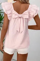 Pink Bow Back Top