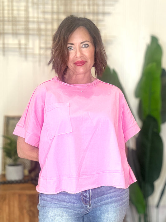 Bubble Gum Pink Top