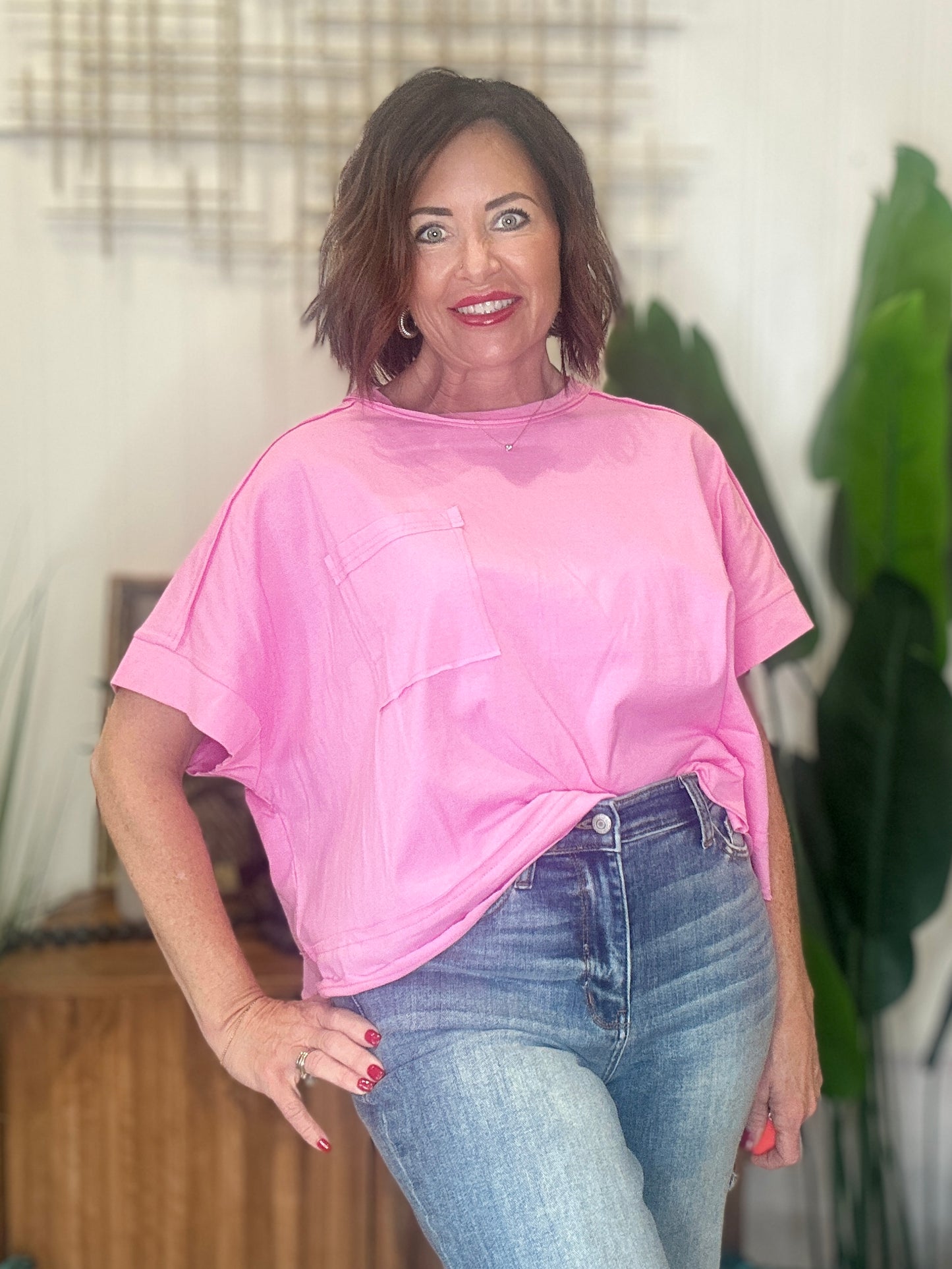 Bubble Gum Pink Top