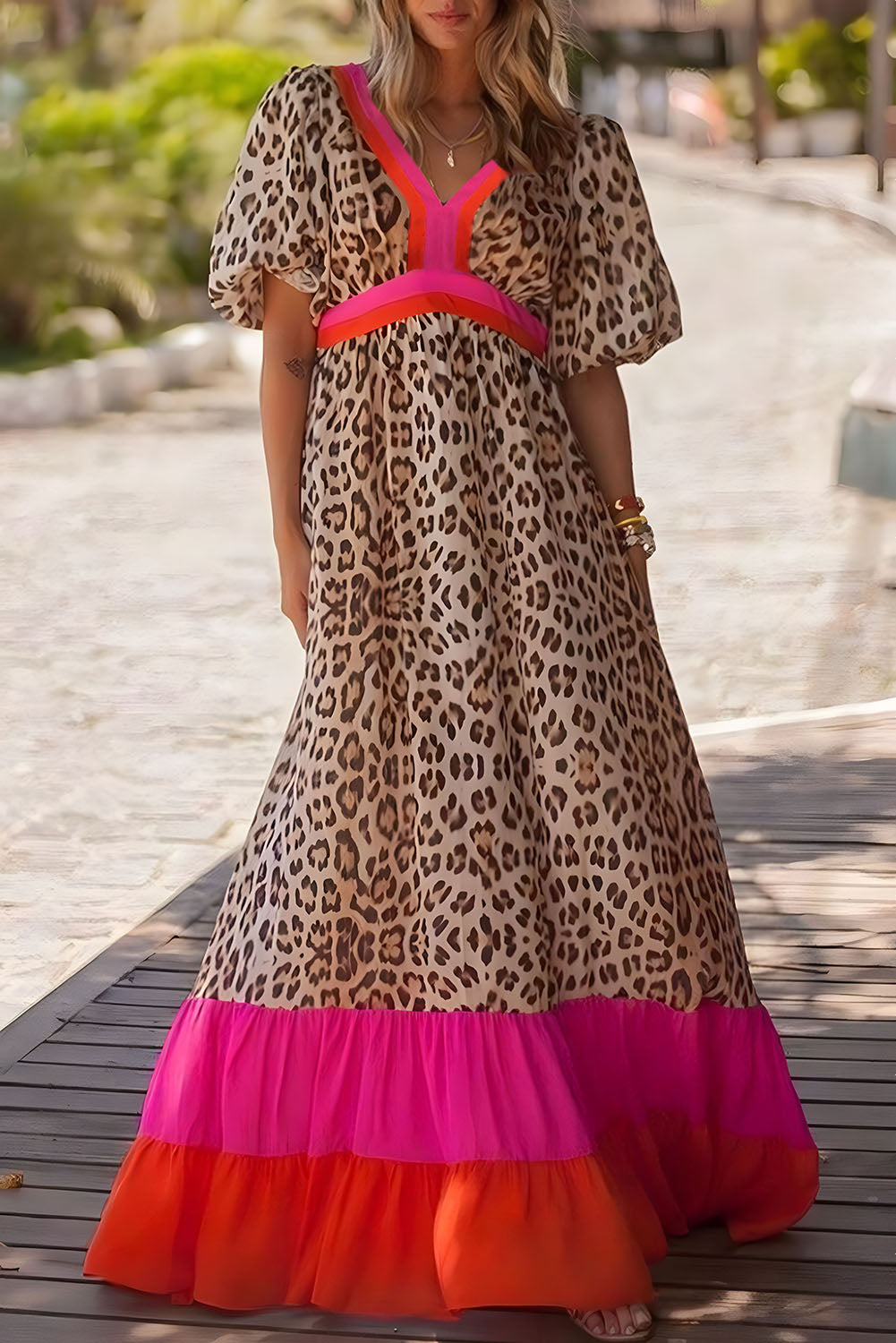 Pink Leopard Dress