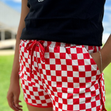 Red White Checkered Shorts
