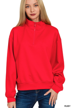 Red Sweatshirt Pullover