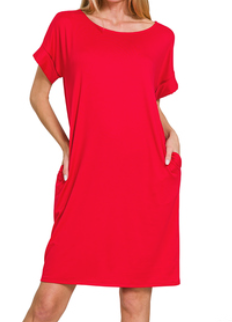 RED Knit Dress